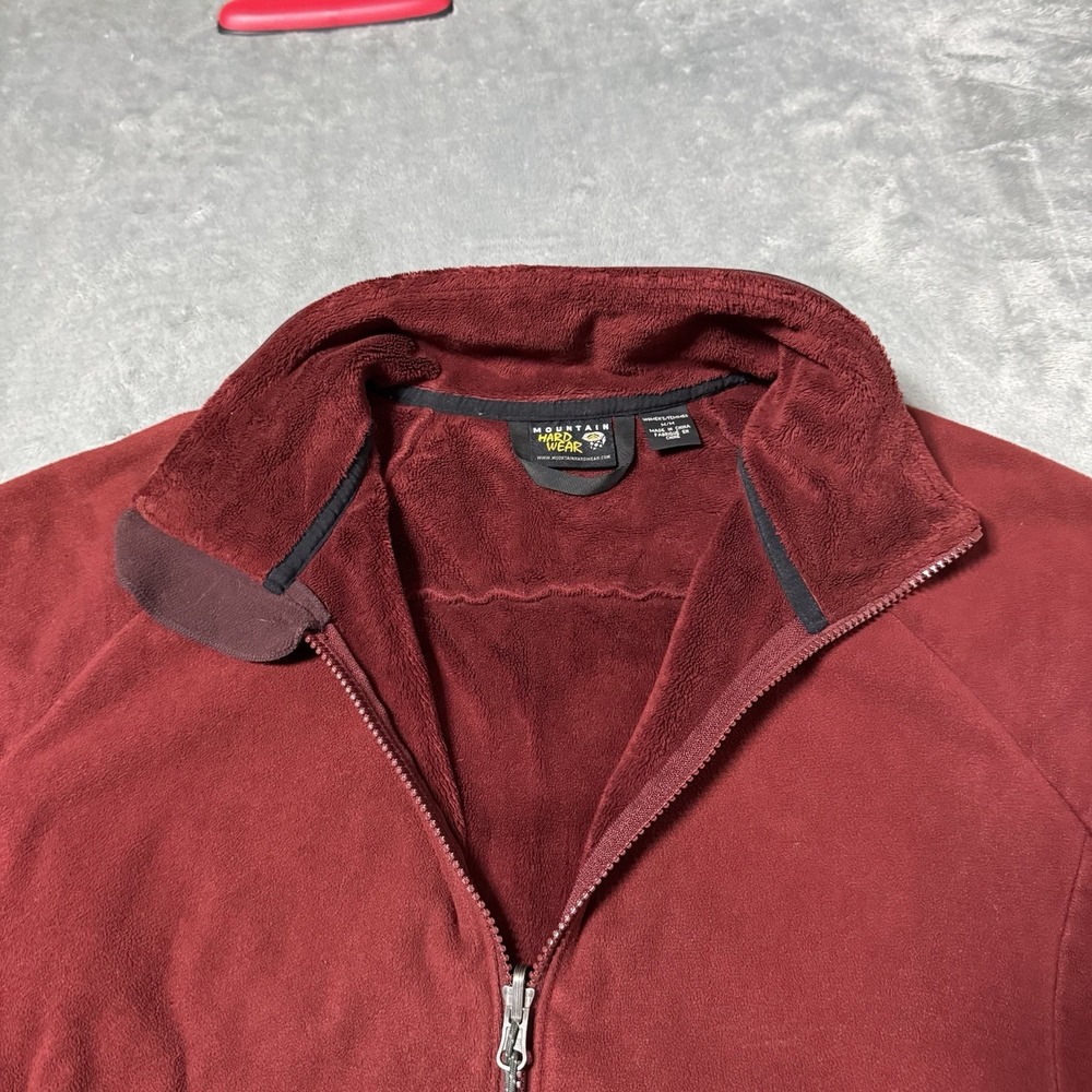 MOUNTAIN HARDWARE WOMENS OAKORAM RED FLEECE FULL ZIP SIZE MEDIUM - Picture 6 of 11